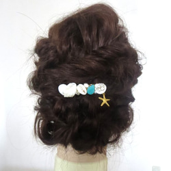 jun様専用ページ  人魚の髪飾り～ミルキーピンク 6枚目の画像