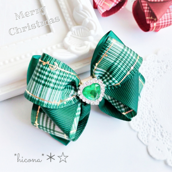 【クリスマスリボン】ベビーヘアクリップ ヘアゴム クリスマスリボン】ベビーヘアクリップ ヘアゴム 【公式通販】