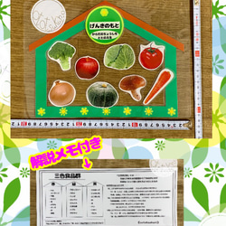 《送料込み》食育教材　マグネット式　三色食品群　家セット　食育グッズ 3枚目の画像
