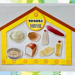 《送料込み》食育教材　マグネット式　三色食品群　家セット　食育グッズ 5枚目の画像