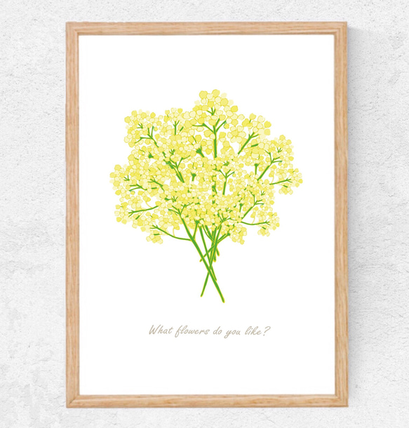ミモザの花束✴︎ インテリアポスター 1枚目の画像