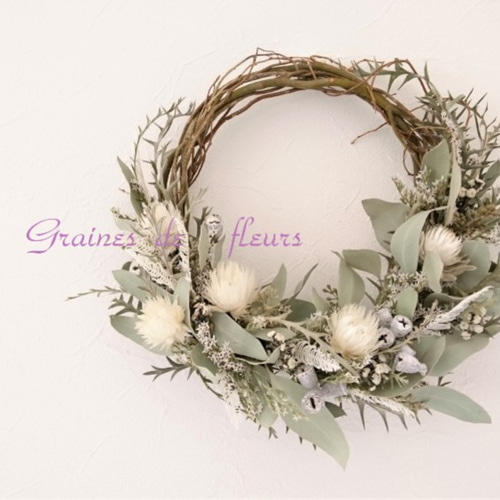 ナチュラルリース♡ミックスフラワー