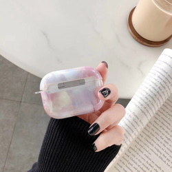 大理石 スマーブル柄スマホケース AirPods Case ハードケース 4枚目の画像