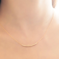 14kgf-Tube skinny necklace 3枚目の画像