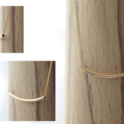 14kgf-Tube skinny necklace 4枚目の画像