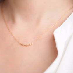 14kgf - twisted tube skinny necklace 1枚目の画像