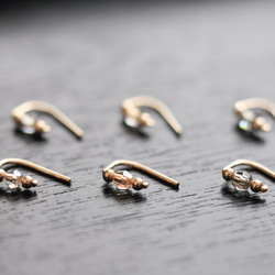 14kgf 3mm Swarovski 『スワロフスキー・クリスタルの小さな 2way ピアス- dainty』 7枚目の画像