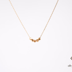 14KGF - Karen gold vermeil cut beads skinny necklace 3枚目の画像