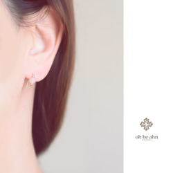 薔薇石英 14kgf pierce-『Natural stone small 2way piercing-dainty-』 第3張的照片