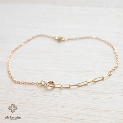 14KGF Cz Bracelet  -  小さな キュービックジルコニア ブレスレット /　アンクレット 4枚目の画像