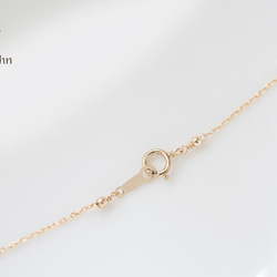 14KGF「小さな月の CZ ゴールド ネックレス 」 Crescent Moon Necklace 6枚目の画像