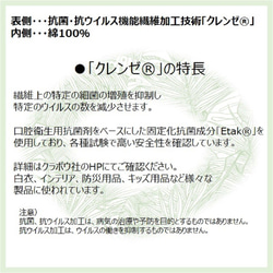 半額セール！【送料無料】マスクインナー 抗菌 抗ウイルス 不快感軽減 日本製 クレンゼ 5枚目の画像