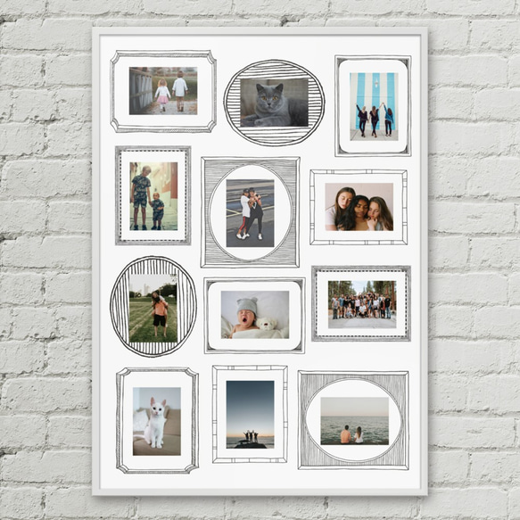 ② 写真が飾れるポスター「シャシンカベのポスター」A1サイズ 1枚目の画像