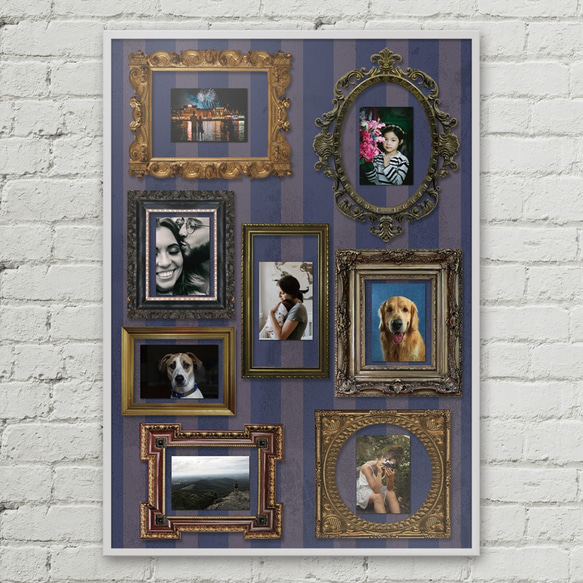 ⑤ 写真が飾れるポスター「シャシンカベのポスター」A1サイズ 1枚目の画像