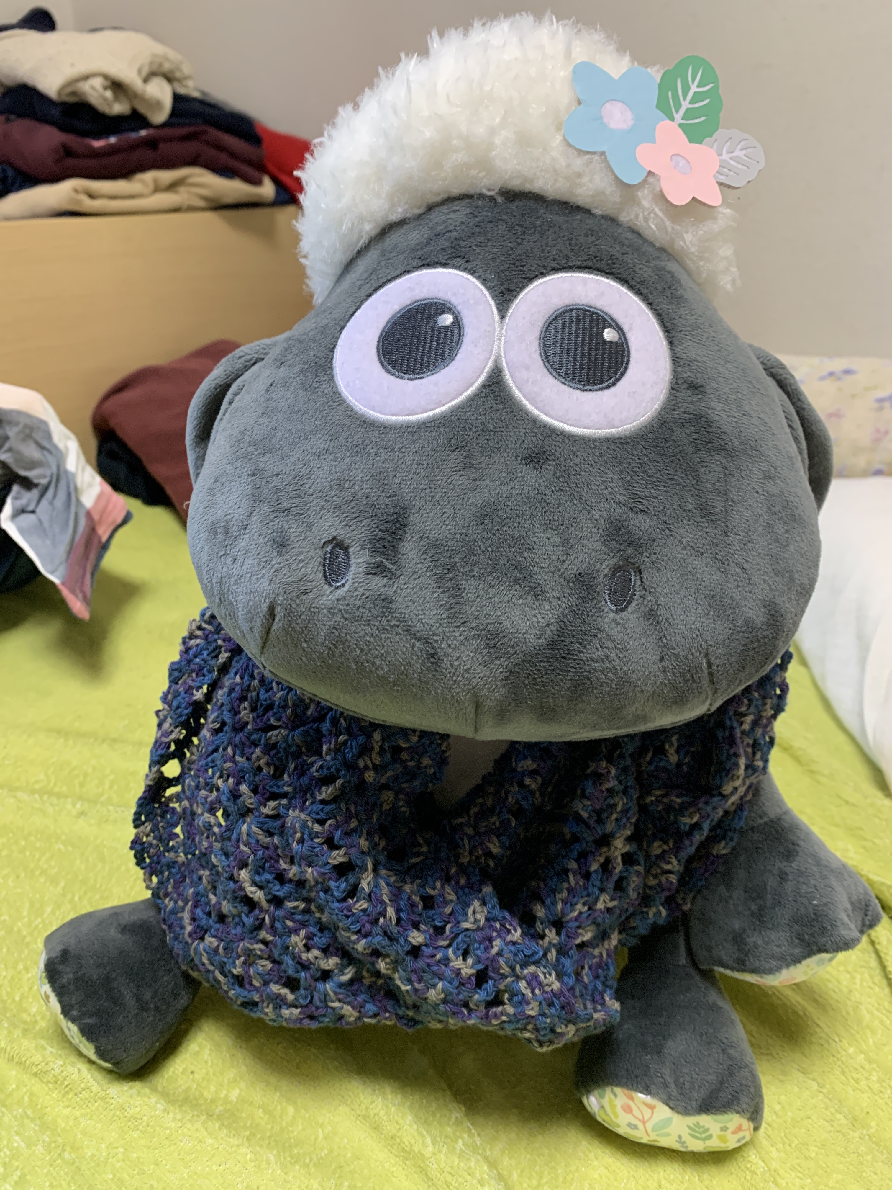 パイナップル編みのスヌード