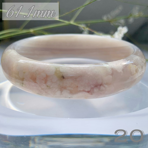 8 バングル 桜メノウ チェリーブロッサムアゲート 桜瑪瑙 高品質