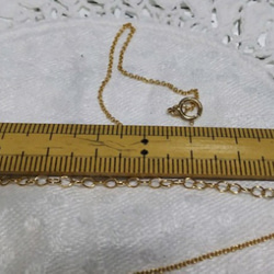 値下げ7.3㎜あこや真珠一粒スルーネックレス⑨ 14kgf 5枚目の画像