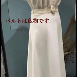 【新品】シンプル フレンチドレス ボートネック ウェディングドレス #ma356 6枚目の画像