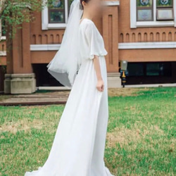 【新品】カジュアルドレス　シンプル　ウエディングドレス　#mk004 10枚目の画像