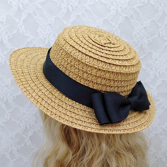 sold プチブライス くま耳麦わら帽子(ココア) sold プチブライス くま耳麦わら帽子(ココア)