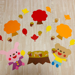 秋の壁面飾り どんぐり 雑貨・その他 しましま 通販 10451060｜Creema