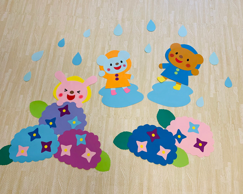 梅雨の壁面飾り① その他素材 しましま 通販 11658850｜Creema