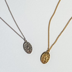 coin necklace / oval 1枚目の画像