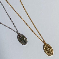 coin necklace / oval 2枚目の画像