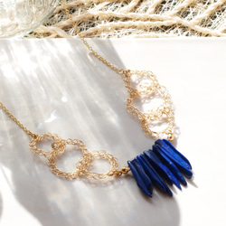 lapis × wire chain ネックレス 1枚目の画像