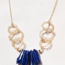 lapis × wire chain ネックレス 2枚目の画像