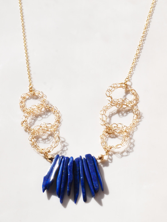 lapis × wire chain ネックレス 2枚目の画像