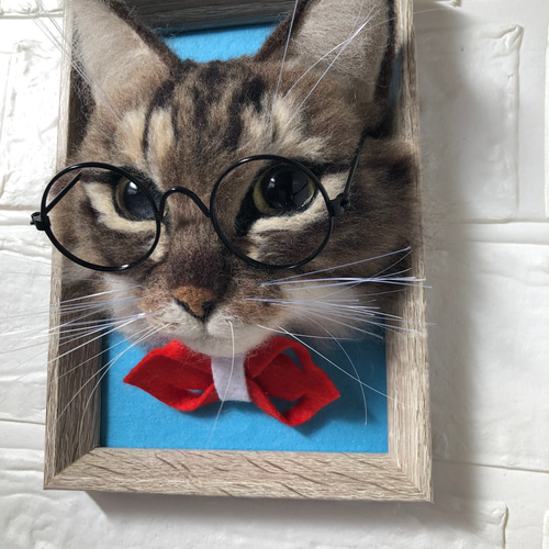 羊毛フェルト・等身大猫 オーダーメイド】子猫等身大(羊毛フェルトねこ) 羊毛フェルト