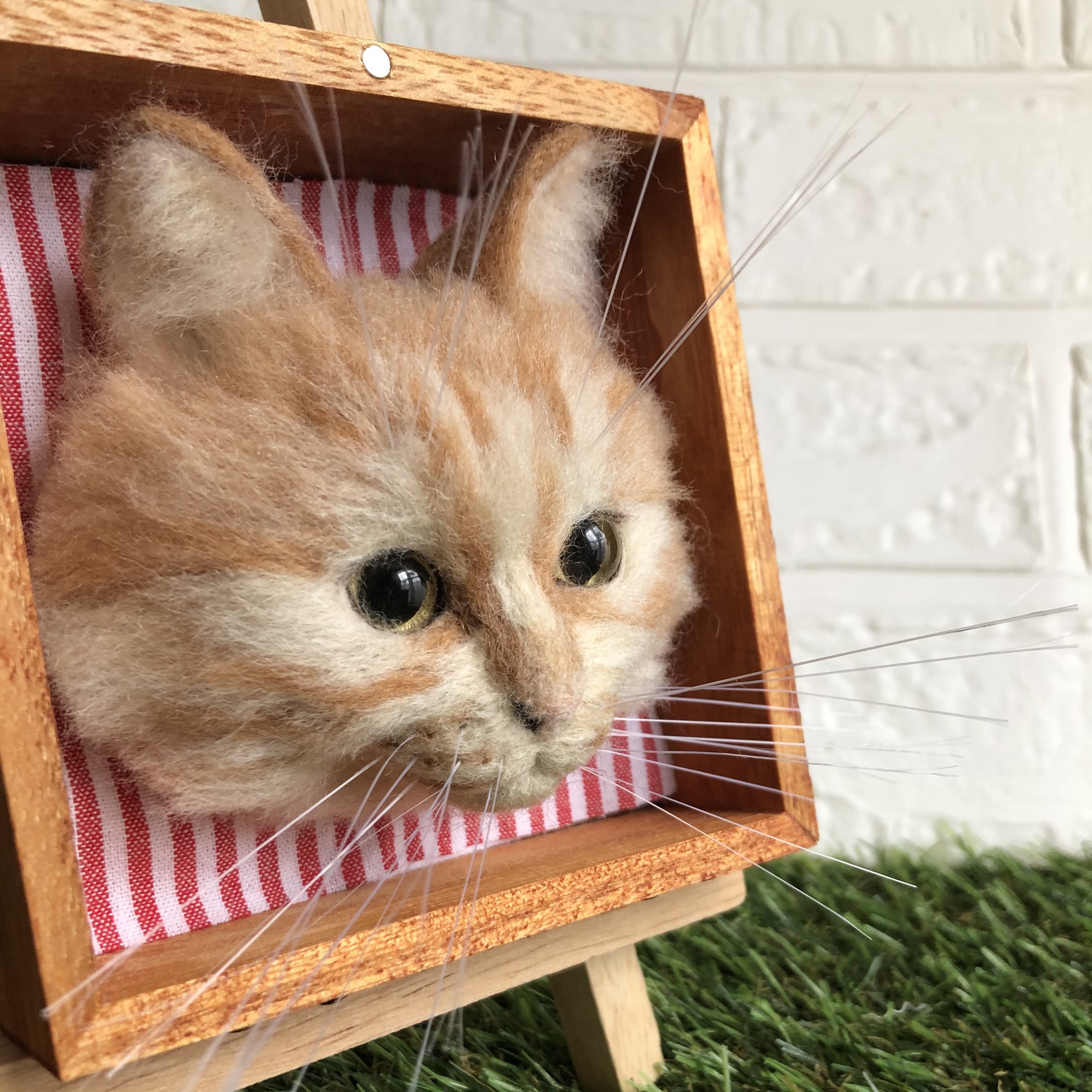 ❀ハンドメイドオーダー用 パネルサンプル❀猫 オーダーパネルご紹介ページ＊ネコと着物女の子限定パネル(残り11枚)