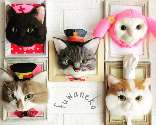 8/2♡ねこちゃん♡レディ♡パネル♡ハンドメイド