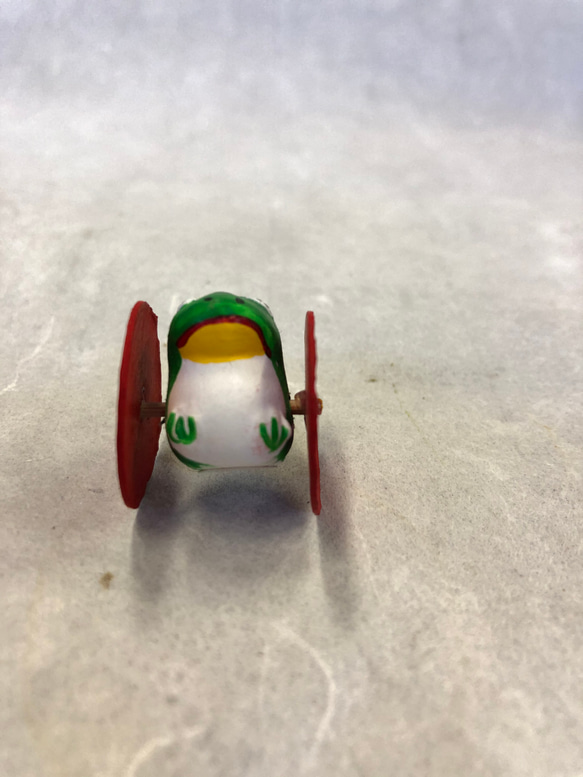 江戸玩具　カエル車　ミニチュア 5枚目の画像