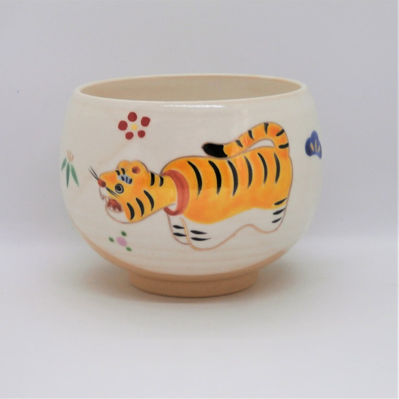 ほっこり碗「干支 寅・張り子の虎」京焼・清水焼 京都 伝統工芸品 京焼 