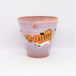 フリーカップ「張り子の虎」京焼・清水焼　京都　伝統工芸品　清水焼　干支　寅 1枚目の画像