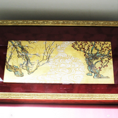京焼 陶板画 平安萬珠堂(1925年にはパリ万博にも出展) 清水焼