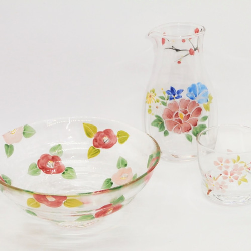 京焼/小手鞠　抹茶茶碗　陶器ガラスがけ 茶道具 ガラス抹茶茶碗 硝子抹茶茶碗 七夕 ガラス 硝子 平茶碗