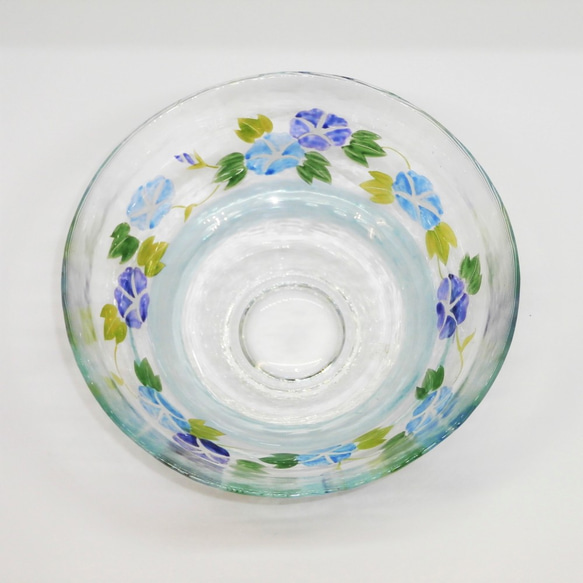 夏茶碗　平茶碗　' 色絵　朝顔あさがお' 京焼　茶道具 夏茶碗 平茶碗 ' 色絵 朝顔あさがお' 京焼 茶道具 - メルカリ