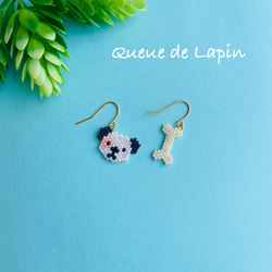 専用★ビーズ刺繍ピアス　ハンドメイドピアス　動物モチーフ　アニマルピアス 専用☆ビーズ刺繍ピアス ハンドメイドピアス 動物モチーフ アニマルピアス