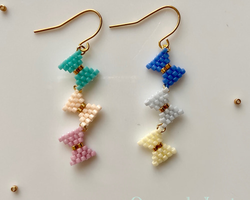 あーもんど♡☆デリカビーズピアス12点 あーもんど♡☆デリカビーズピアス12点 あーもんど♡☆デリカ