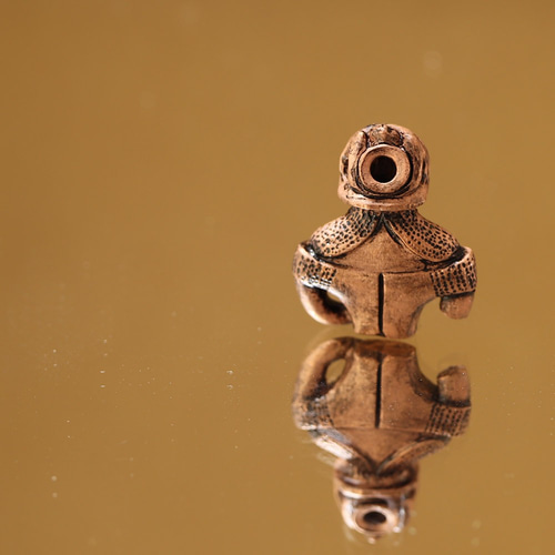 ネコのような黒駒土偶 ペンダントミニオブジェ (659-321) ネックレス