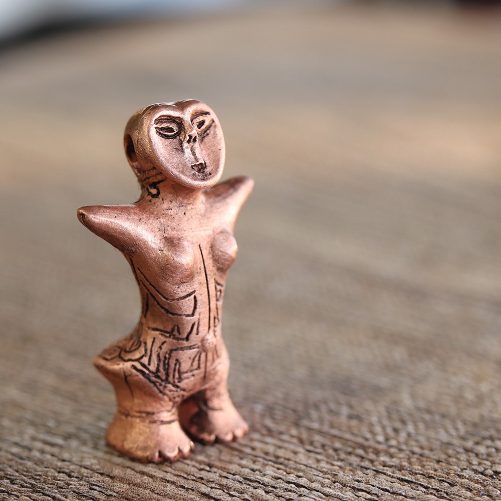 縄文土偶　「始祖女神像」ペンダントミニオブジェ　(659-370)