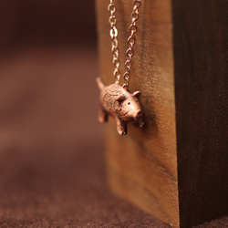 繩文野豬純銅「野豬形泥製品」項鍊（659-373） 第2張的照片