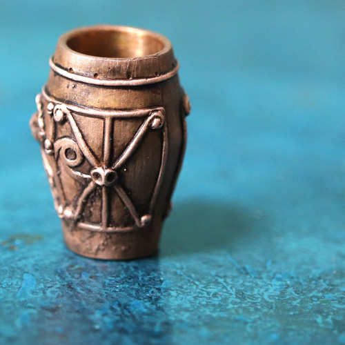 縄文 土器 ミニオブジェ（人体文様付有孔鍔付土器/ 659-180） その他