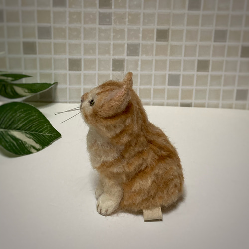 ハンドメイド 障れ ブラウンうさぎちゃんの春の日 ぬいぐるみ