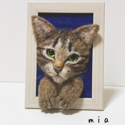 mia 受注商品 ノルウェージャンフォレストキャット 置物 猫 長毛