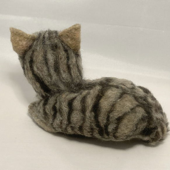受注商品     LLLサイズ キジトラ  子猫   羊毛フェルト 8枚目の画像