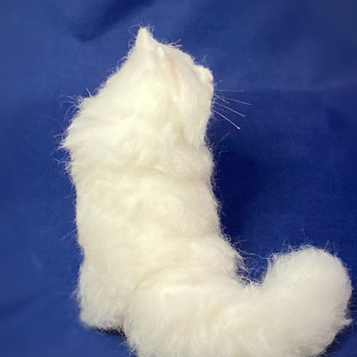 【楽天スーパーセール】 mia 受注商品 長毛 猫 置物 ノルウェージャンフォレストキャット 人形